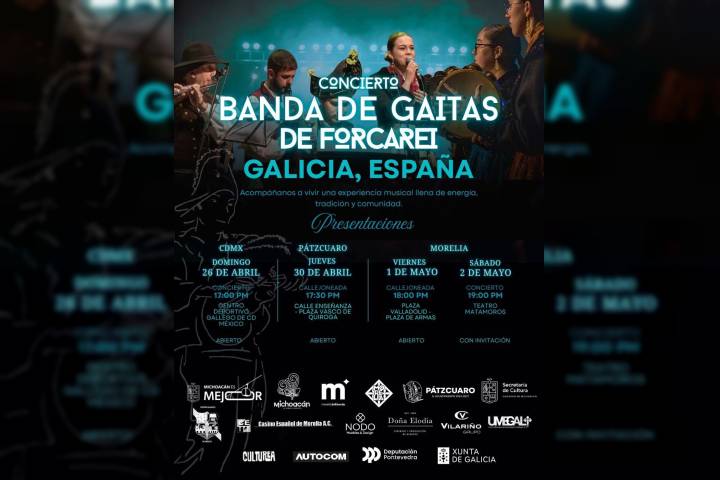 ¡Galicia llega a Michoacán! Vive la magia de las gaitas en Pátzcuaro y Morelia
