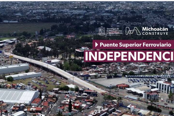 Este martes abre a la circulación el paso superior de Policía y Tránsito: Bedolla