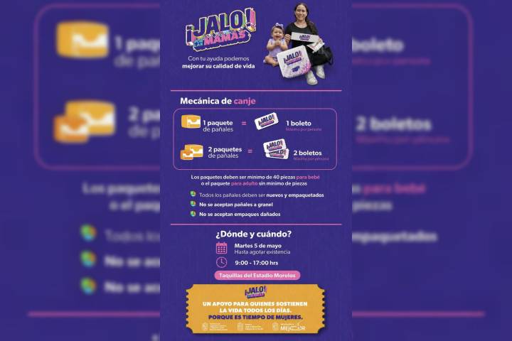 ¡A canjear boletos para "El Buki"! Bedolla anuncia dinámica de pañales por boletos para el concierto gratuito