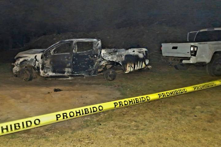 Grupo armado agrede a GC de Pátzcuaro; los oficiales hallaron 5 cadáveres calcinados y tres camionetas