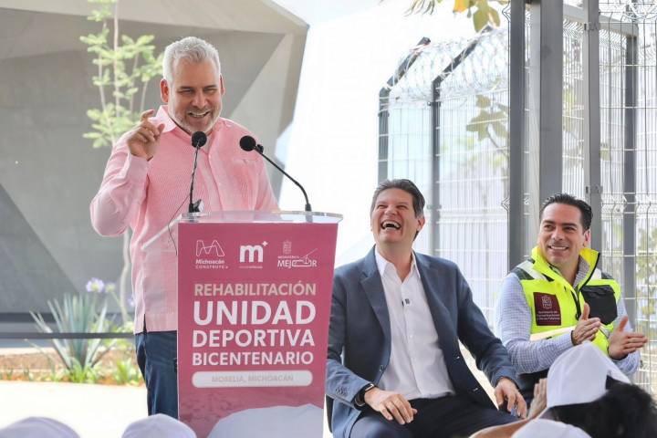 Michoacán y Morelia rescatan Complejo Bicentenario; Bedolla destaca unión