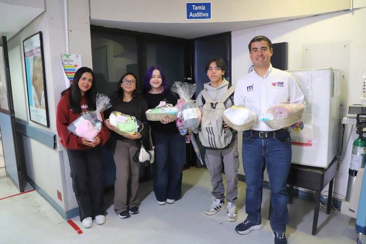DIF Morelia y voluntariado ciudadano entregan canastillas a madres de recién nacidos