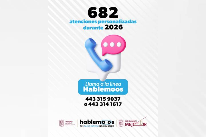 Cerca de 700 personas han sido atendidas a través de la línea "Hablemoos": SSM