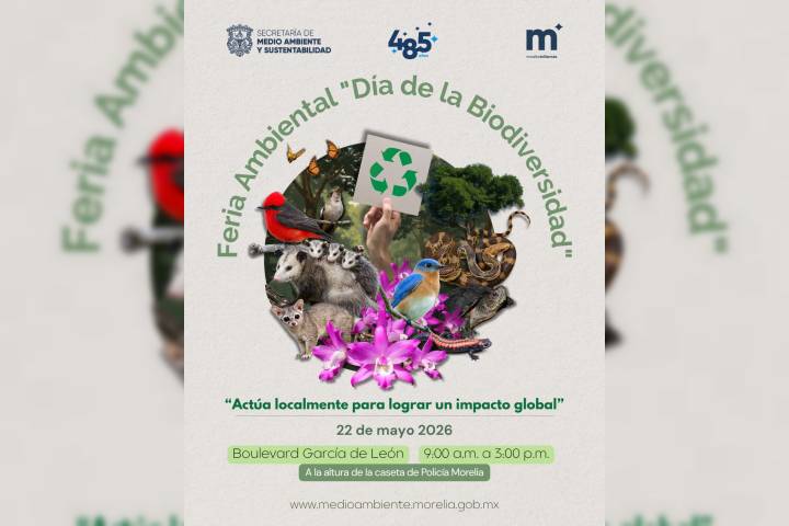 Gobierno de Morelia invita a vivir la Feria Ambiental de la Biodiversidad