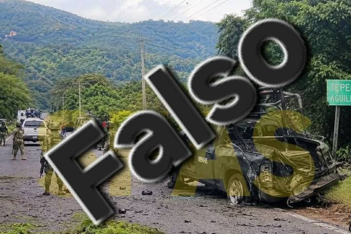 FALSO: No hubo ataque contra militares en Tepalcatepec ni Coalcomán