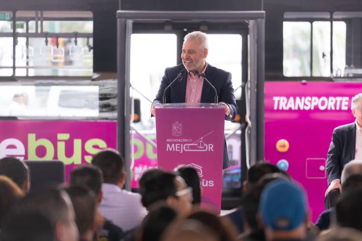 En febrero arrancará el Morebús; transformará la movilidad de 400 mil habitantes: Bedolla