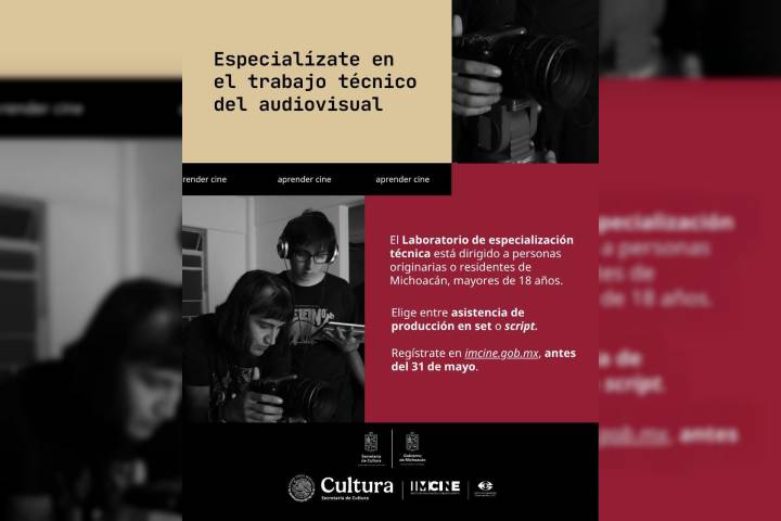Secum e IMCINE impulsan dos laboratorios para fortalecer la formación audiovisual en Michoacán