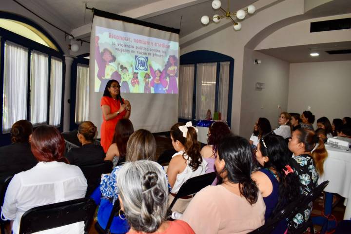 Capacita Consejera del IEM a militancia del PAN en materia  de violencia política contra las mujeres
