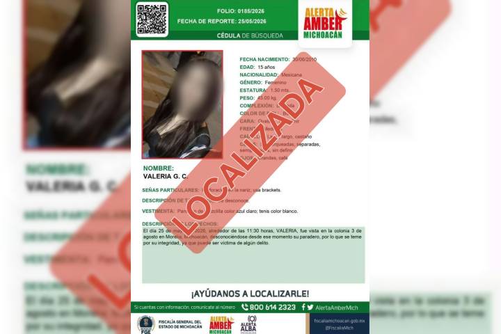 Adolescente reportada como desaparecida es encontrada asesinada en Morelia