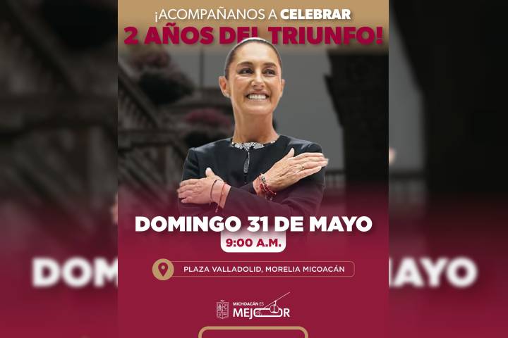 Convoca Bedolla a michoacanos a celebrar dos años de la 4T junto a Claudia Sheinbaum