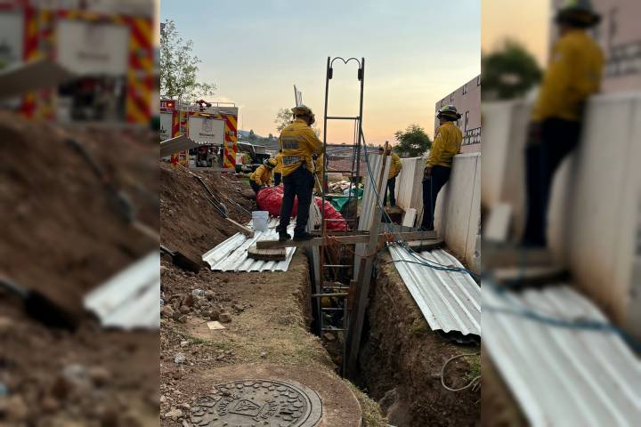 Colapso de tierra atrapa a obrero en una zanja en instalaciones del Hospital Regional IMSS Charo
