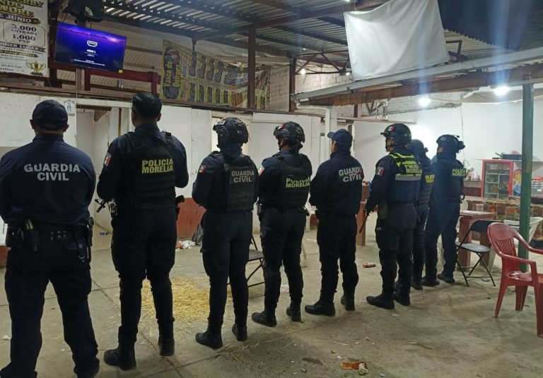 Policía Morelia y GC clausuran palenque clandestino