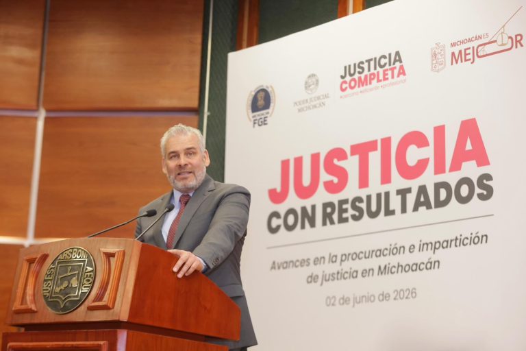Ubica México Evalúa a Michoacán como líder nacional en el combate a la impunidad: Bedolla