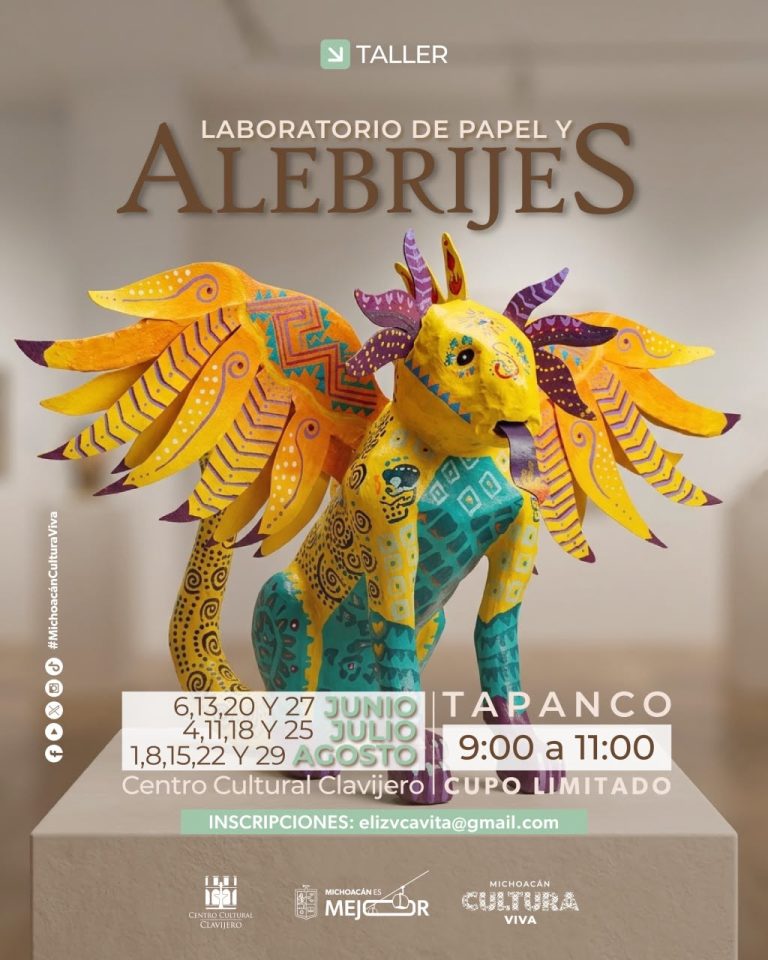 Aprende a crear papel artesanal y alebrijes en el Centro Cultural Clavijero
