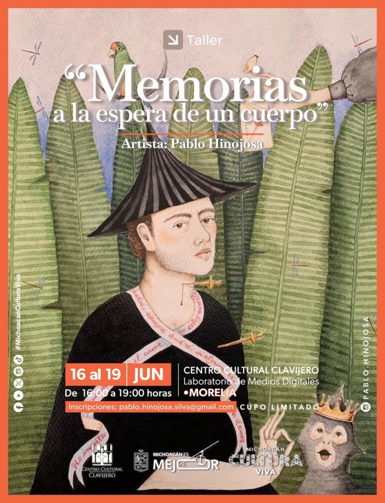 Aprende técnicas mixtas de autorretrato con Pablo Hinojosa en Clavijero 